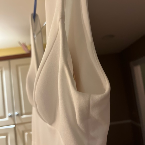 Wtoo by Watters Chloe Sleeveless Plunge Crepe Column Wedding Gown - Picture 8 of 12